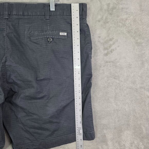 Mens Dark Gray Rowm Flat Front Shorts Cotton & Spandex Blend 9" Inseam Size 44 - Picture 8 of 9